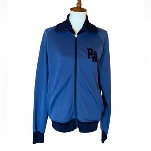 Roots Athletics blue Track and Field athletic jacket Size Large